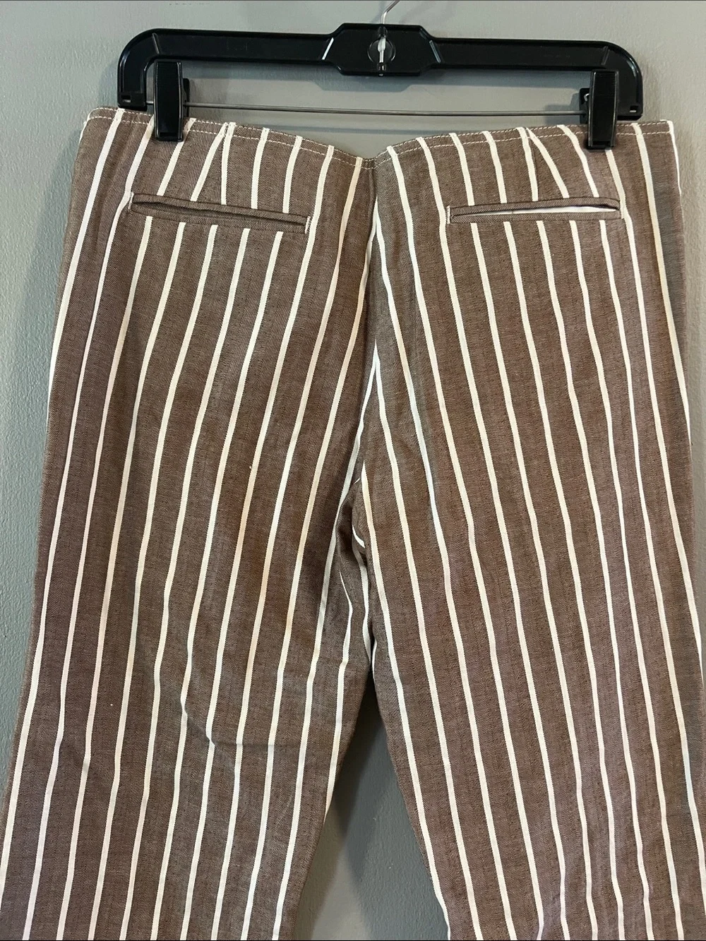 Tory Burch High Waist Sailor Striped Cotton Pants Size 6‎